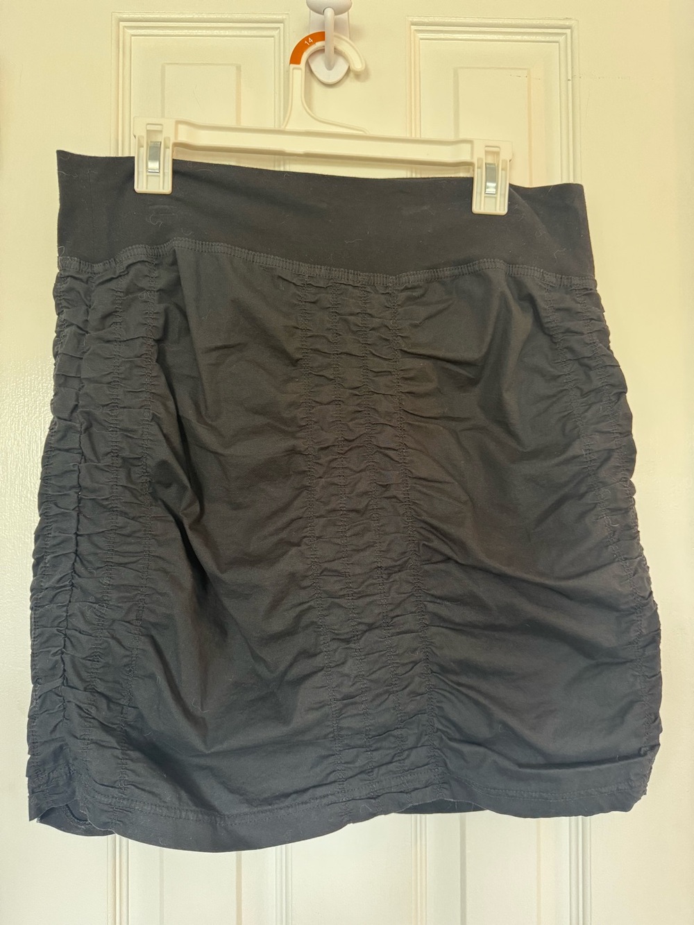 Wearables by XCVI The Trace Ruched Skirt Black Size L - Picture 2 of 12